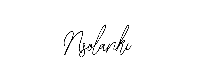 You should practise on your own different ways (Bearetta-2O07w) to write your name (Nsolanki) in signature. don't let someone else do it for you. Nsolanki signature style 12 images and pictures png