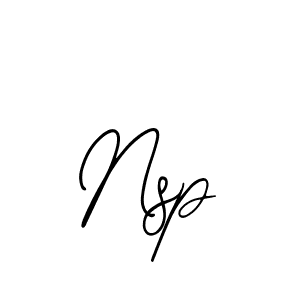 Create a beautiful signature design for name Nsp. With this signature (Bearetta-2O07w) fonts, you can make a handwritten signature for free. Nsp signature style 12 images and pictures png