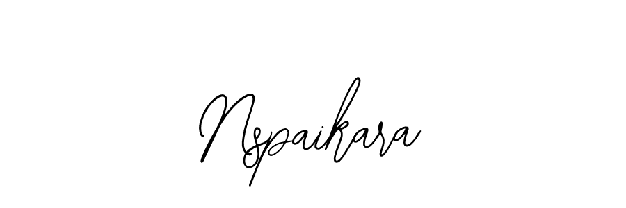 You should practise on your own different ways (Bearetta-2O07w) to write your name (Nspaikara) in signature. don't let someone else do it for you. Nspaikara signature style 12 images and pictures png
