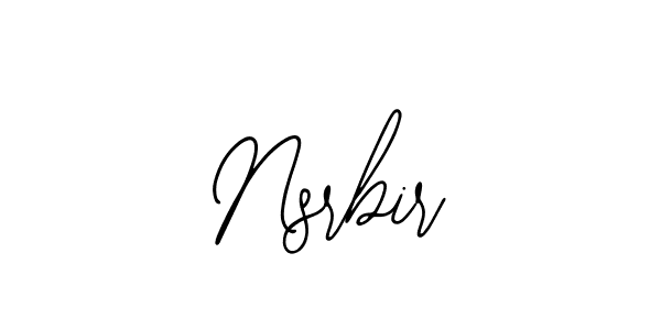 You should practise on your own different ways (Bearetta-2O07w) to write your name (Nsrbir) in signature. don't let someone else do it for you. Nsrbir signature style 12 images and pictures png