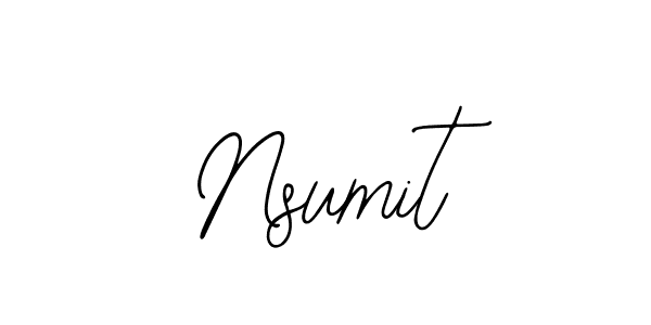 Bearetta-2O07w is a professional signature style that is perfect for those who want to add a touch of class to their signature. It is also a great choice for those who want to make their signature more unique. Get Nsumit name to fancy signature for free. Nsumit signature style 12 images and pictures png