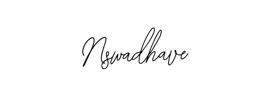 Create a beautiful signature design for name Nswadhave. With this signature (Bearetta-2O07w) fonts, you can make a handwritten signature for free. Nswadhave signature style 12 images and pictures png
