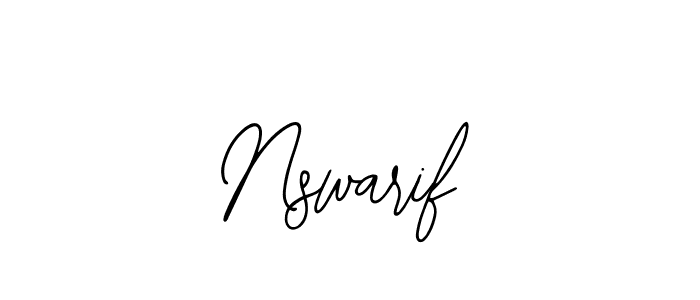 How to make Nswarif signature? Bearetta-2O07w is a professional autograph style. Create handwritten signature for Nswarif name. Nswarif signature style 12 images and pictures png