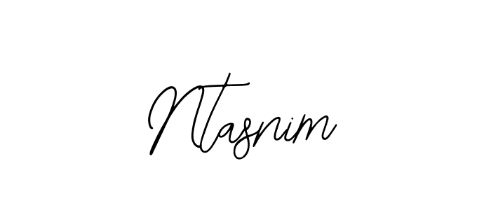 The best way (Bearetta-2O07w) to make a short signature is to pick only two or three words in your name. The name Ntasnim include a total of six letters. For converting this name. Ntasnim signature style 12 images and pictures png