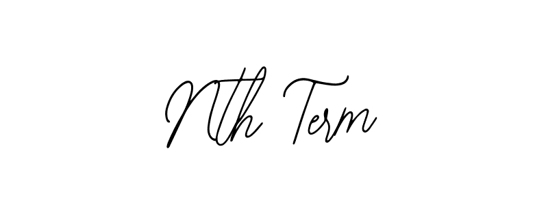 Use a signature maker to create a handwritten signature online. With this signature software, you can design (Bearetta-2O07w) your own signature for name Nth Term. Nth Term signature style 12 images and pictures png