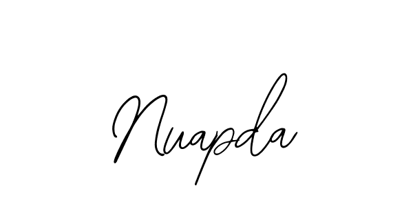 How to make Nuapda name signature. Use Bearetta-2O07w style for creating short signs online. This is the latest handwritten sign. Nuapda signature style 12 images and pictures png