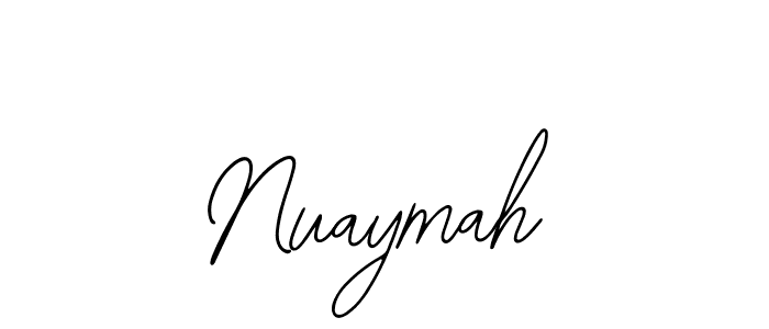 The best way (Bearetta-2O07w) to make a short signature is to pick only two or three words in your name. The name Nuaymah include a total of six letters. For converting this name. Nuaymah signature style 12 images and pictures png