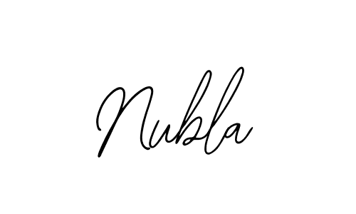 Use a signature maker to create a handwritten signature online. With this signature software, you can design (Bearetta-2O07w) your own signature for name Nubla. Nubla signature style 12 images and pictures png