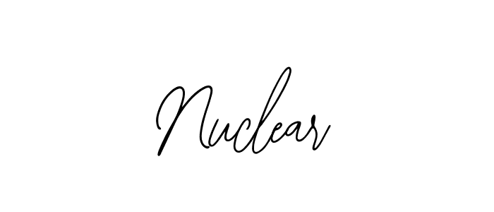 How to make Nuclear name signature. Use Bearetta-2O07w style for creating short signs online. This is the latest handwritten sign. Nuclear signature style 12 images and pictures png