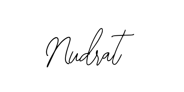 How to make Nudrat signature? Bearetta-2O07w is a professional autograph style. Create handwritten signature for Nudrat name. Nudrat signature style 12 images and pictures png