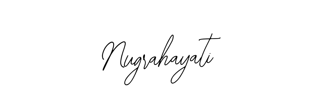 Also You can easily find your signature by using the search form. We will create Nugrahayati name handwritten signature images for you free of cost using Bearetta-2O07w sign style. Nugrahayati signature style 12 images and pictures png