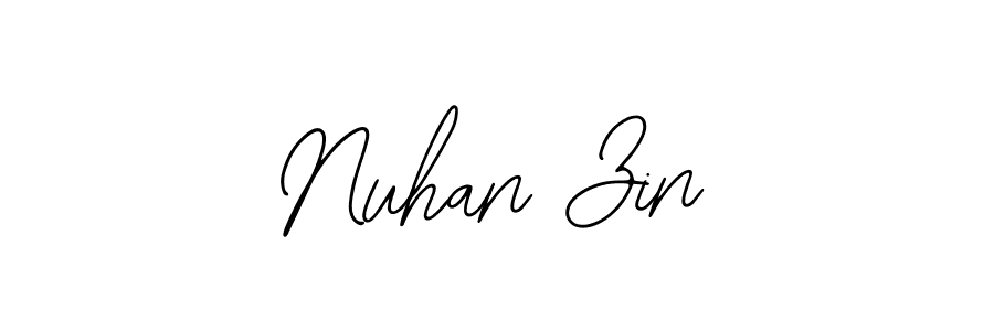 Also You can easily find your signature by using the search form. We will create Nuhan Zin name handwritten signature images for you free of cost using Bearetta-2O07w sign style. Nuhan Zin signature style 12 images and pictures png