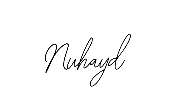 You should practise on your own different ways (Bearetta-2O07w) to write your name (Nuhayd) in signature. don't let someone else do it for you. Nuhayd signature style 12 images and pictures png