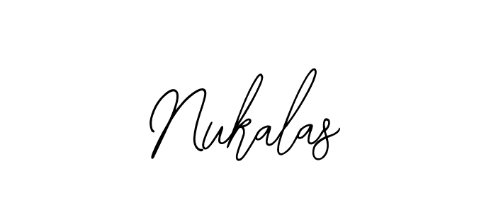 How to make Nukalas signature? Bearetta-2O07w is a professional autograph style. Create handwritten signature for Nukalas name. Nukalas signature style 12 images and pictures png