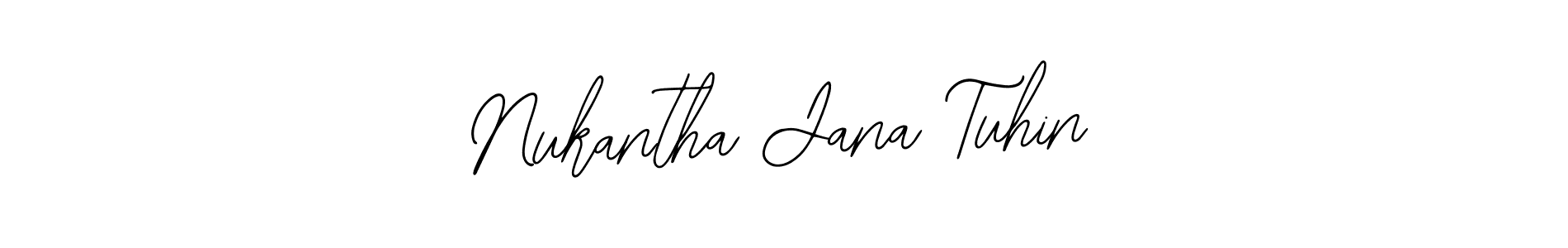 The best way (Bearetta-2O07w) to make a short signature is to pick only two or three words in your name. The name Nukantha Jana Tuhin include a total of six letters. For converting this name. Nukantha Jana Tuhin signature style 12 images and pictures png