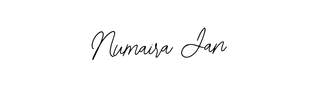 Make a beautiful signature design for name Numaira Jan. With this signature (Bearetta-2O07w) style, you can create a handwritten signature for free. Numaira Jan signature style 12 images and pictures png