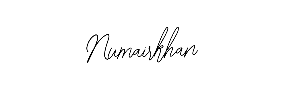 Use a signature maker to create a handwritten signature online. With this signature software, you can design (Bearetta-2O07w) your own signature for name Numairkhan. Numairkhan signature style 12 images and pictures png