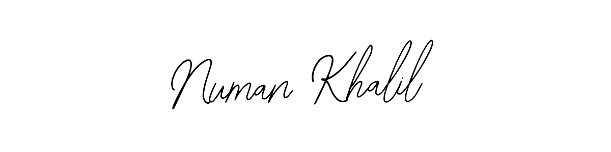 Numan Khalil stylish signature style. Best Handwritten Sign (Bearetta-2O07w) for my name. Handwritten Signature Collection Ideas for my name Numan Khalil. Numan Khalil signature style 12 images and pictures png