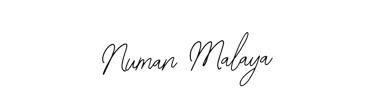 How to make Numan Malaya signature? Bearetta-2O07w is a professional autograph style. Create handwritten signature for Numan Malaya name. Numan Malaya signature style 12 images and pictures png