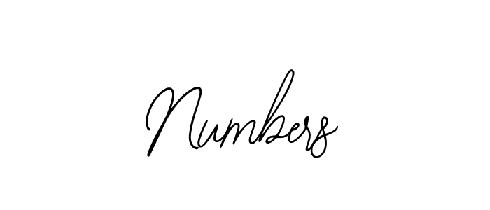 How to make Numbers signature? Bearetta-2O07w is a professional autograph style. Create handwritten signature for Numbers name. Numbers signature style 12 images and pictures png