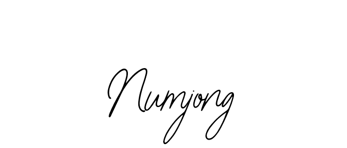 How to make Numjong signature? Bearetta-2O07w is a professional autograph style. Create handwritten signature for Numjong name. Numjong signature style 12 images and pictures png