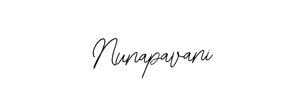 Nunapavani stylish signature style. Best Handwritten Sign (Bearetta-2O07w) for my name. Handwritten Signature Collection Ideas for my name Nunapavani. Nunapavani signature style 12 images and pictures png