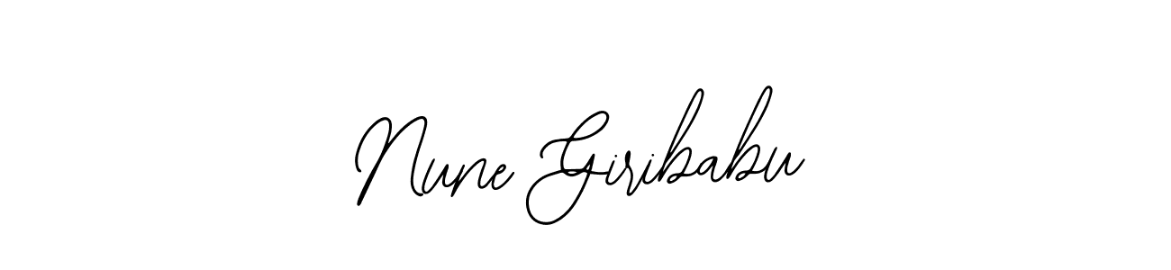 Use a signature maker to create a handwritten signature online. With this signature software, you can design (Bearetta-2O07w) your own signature for name Nune Giribabu. Nune Giribabu signature style 12 images and pictures png