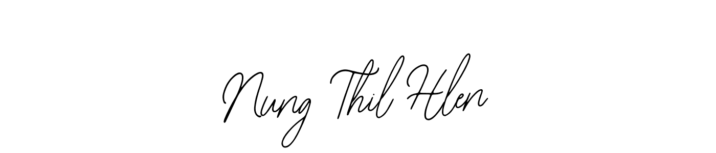 The best way (Bearetta-2O07w) to make a short signature is to pick only two or three words in your name. The name Nung Thil Hlen include a total of six letters. For converting this name. Nung Thil Hlen signature style 12 images and pictures png