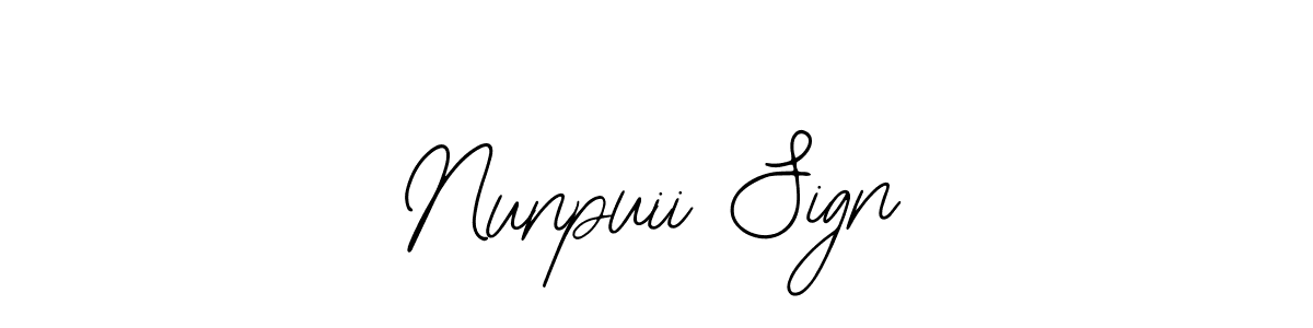 Make a beautiful signature design for name Nunpuii Sign. With this signature (Bearetta-2O07w) style, you can create a handwritten signature for free. Nunpuii Sign signature style 12 images and pictures png