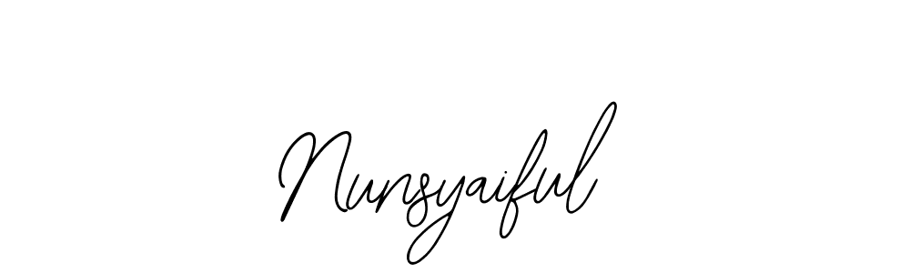 Once you've used our free online signature maker to create your best signature Bearetta-2O07w style, it's time to enjoy all of the benefits that Nunsyaiful name signing documents. Nunsyaiful signature style 12 images and pictures png