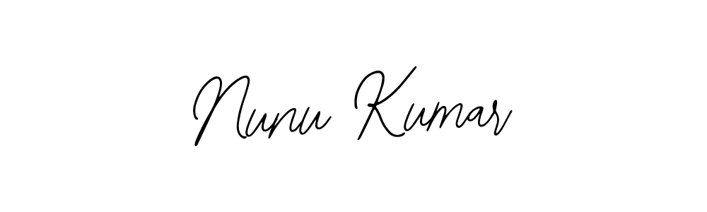 You should practise on your own different ways (Bearetta-2O07w) to write your name (Nunu Kumar) in signature. don't let someone else do it for you. Nunu Kumar signature style 12 images and pictures png