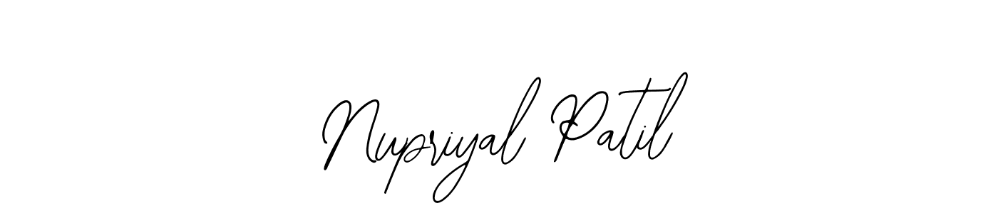 if you are searching for the best signature style for your name Nupriyal Patil. so please give up your signature search. here we have designed multiple signature styles  using Bearetta-2O07w. Nupriyal Patil signature style 12 images and pictures png