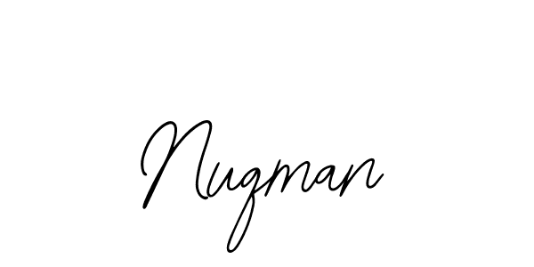 Use a signature maker to create a handwritten signature online. With this signature software, you can design (Bearetta-2O07w) your own signature for name Nuqman. Nuqman signature style 12 images and pictures png