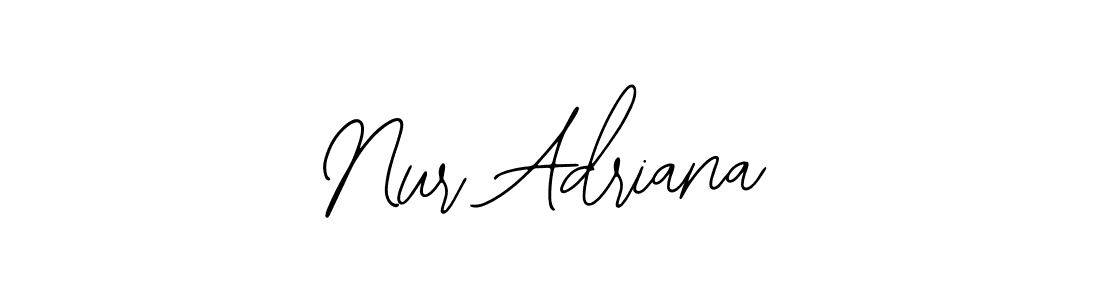 The best way (Bearetta-2O07w) to make a short signature is to pick only two or three words in your name. The name Nur Adriana include a total of six letters. For converting this name. Nur Adriana signature style 12 images and pictures png