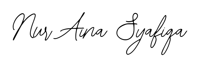 Explore multiple handwriting variations for Nur Aina Syafiqa including this stunning Bearetta-2O07w design. Free to use across all platforms. Nur Aina Syafiqa signature style 12 images and pictures png