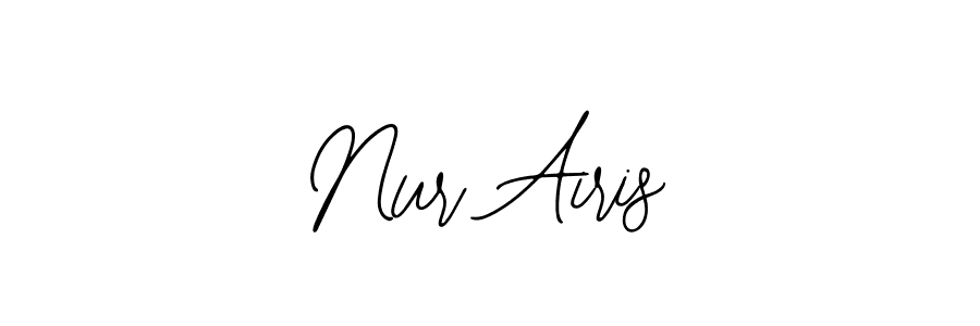 if you are searching for the best signature style for your name Nur Airis. so please give up your signature search. here we have designed multiple signature styles  using Bearetta-2O07w. Nur Airis signature style 12 images and pictures png