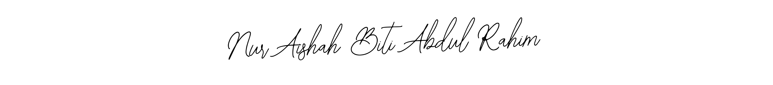 Also You can easily find your signature by using the search form. We will create Nur Aishah Biti Abdul Rahim name handwritten signature images for you free of cost using Bearetta-2O07w sign style. Nur Aishah Biti Abdul Rahim signature style 12 images and pictures png