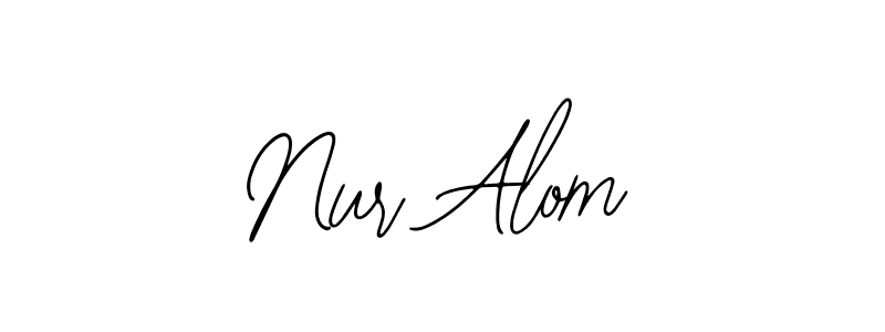 Design your own signature with our free online signature maker. With this signature software, you can create a handwritten (Bearetta-2O07w) signature for name Nur Alom. Nur Alom signature style 12 images and pictures png