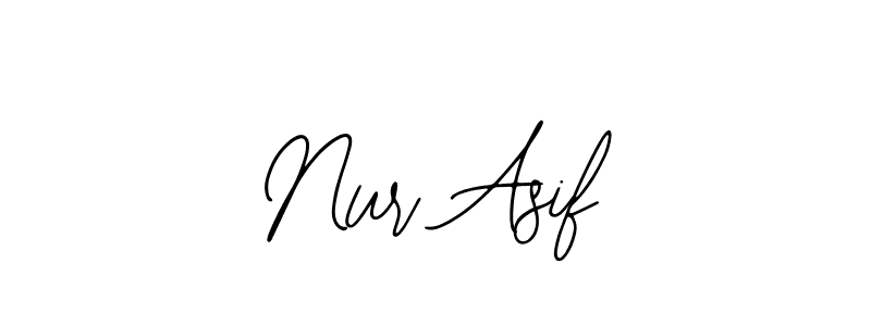 How to make Nur Asif name signature. Use Bearetta-2O07w style for creating short signs online. This is the latest handwritten sign. Nur Asif signature style 12 images and pictures png