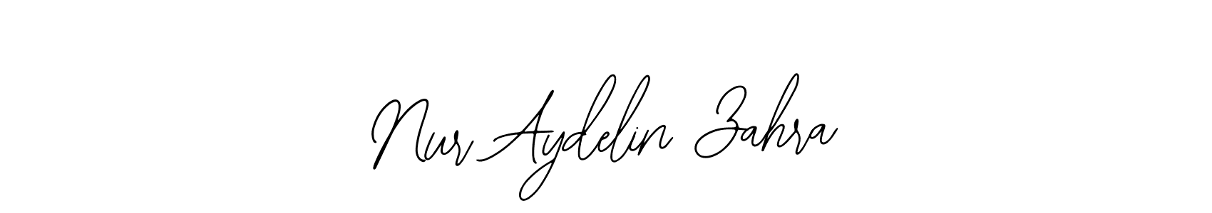 You should practise on your own different ways (Bearetta-2O07w) to write your name (Nur Aydelin Zahra) in signature. don't let someone else do it for you. Nur Aydelin Zahra signature style 12 images and pictures png