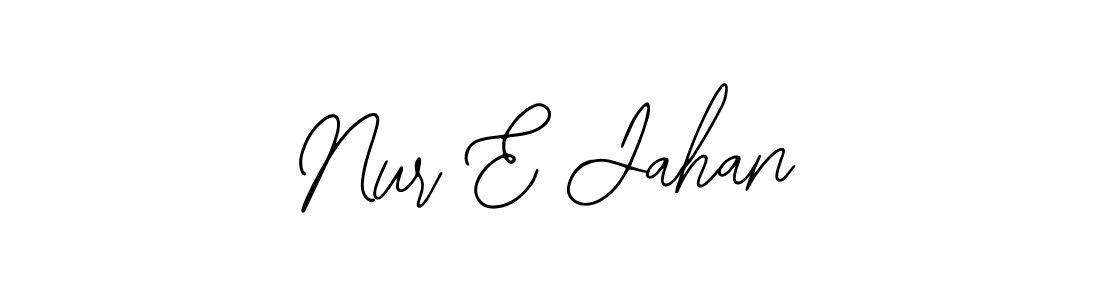 Bearetta-2O07w is a professional signature style that is perfect for those who want to add a touch of class to their signature. It is also a great choice for those who want to make their signature more unique. Get Nur E Jahan name to fancy signature for free. Nur E Jahan signature style 12 images and pictures png
