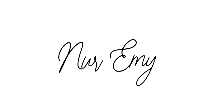 if you are searching for the best signature style for your name Nur Emy. so please give up your signature search. here we have designed multiple signature styles  using Bearetta-2O07w. Nur Emy signature style 12 images and pictures png