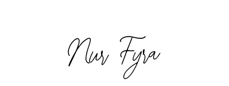 Design your own signature with our free online signature maker. With this signature software, you can create a handwritten (Bearetta-2O07w) signature for name Nur Fyra. Nur Fyra signature style 12 images and pictures png