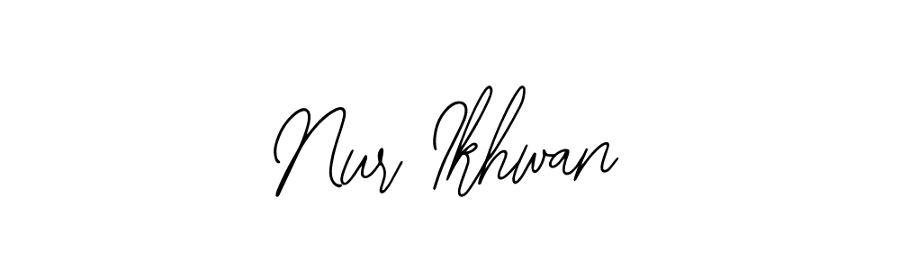 Also You can easily find your signature by using the search form. We will create Nur Ikhwan name handwritten signature images for you free of cost using Bearetta-2O07w sign style. Nur Ikhwan signature style 12 images and pictures png