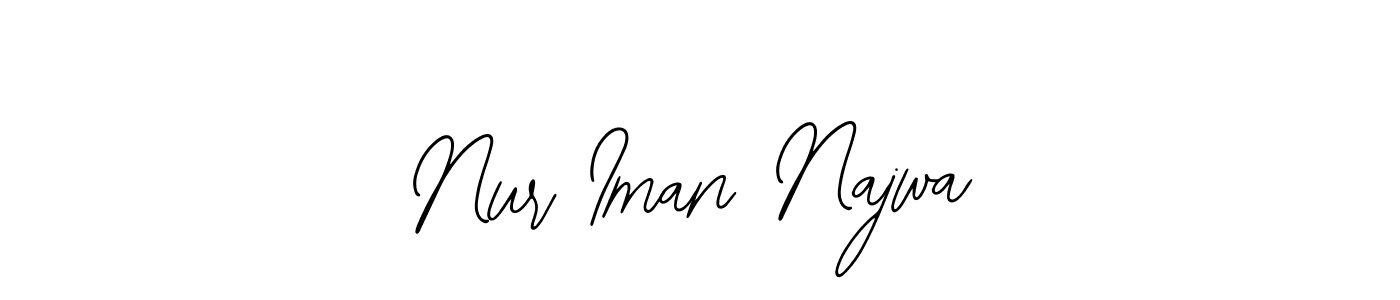 It looks lik you need a new signature style for name Nur Iman Najwa. Design unique handwritten (Bearetta-2O07w) signature with our free signature maker in just a few clicks. Nur Iman Najwa signature style 12 images and pictures png