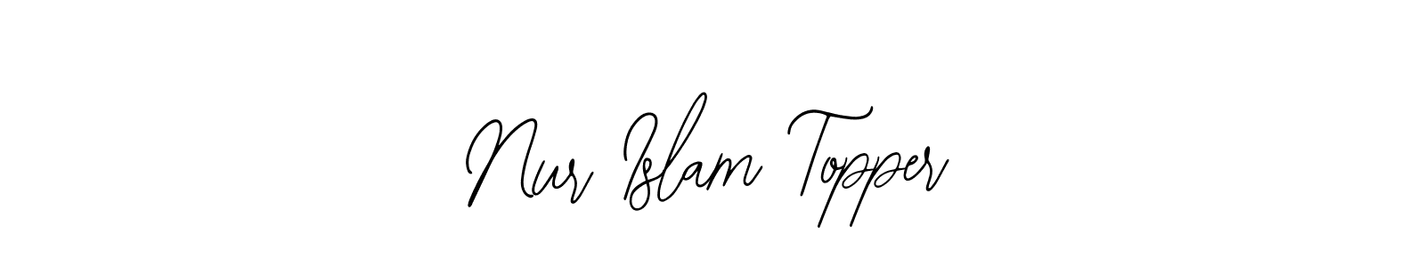 Make a beautiful signature design for name Nur Islam Topper. With this signature (Bearetta-2O07w) style, you can create a handwritten signature for free. Nur Islam Topper signature style 12 images and pictures png