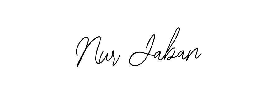 Make a beautiful signature design for name Nur Jaban. With this signature (Bearetta-2O07w) style, you can create a handwritten signature for free. Nur Jaban signature style 12 images and pictures png