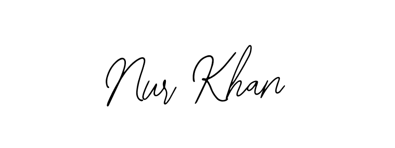 Use a signature maker to create a handwritten signature online. With this signature software, you can design (Bearetta-2O07w) your own signature for name Nur Khan. Nur Khan signature style 12 images and pictures png