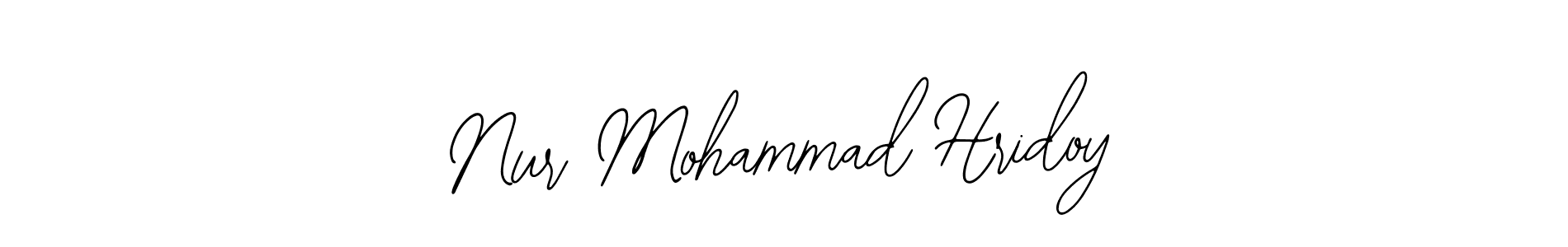 Design your own signature with our free online signature maker. With this signature software, you can create a handwritten (Bearetta-2O07w) signature for name Nur Mohammad Hridoy. Nur Mohammad Hridoy signature style 12 images and pictures png