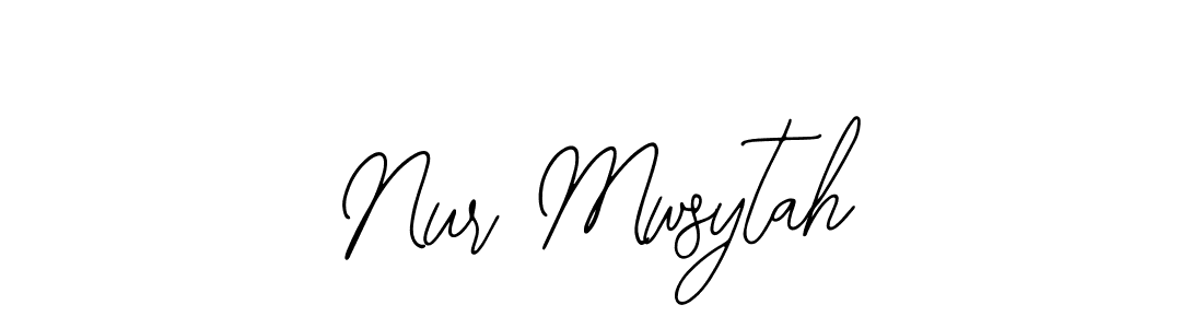 Also You can easily find your signature by using the search form. We will create Nur Mwsytah name handwritten signature images for you free of cost using Bearetta-2O07w sign style. Nur Mwsytah signature style 12 images and pictures png